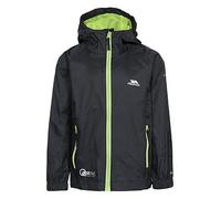 Trespass Kids Qikpac Jacket Unisex Packaway Jacket Tp75, Black, Size 5-6 Years Black