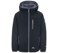 Trespass Unisex Kids Kian Softshell Jacket With Grown On Hood, Black, 3-4 Years UK