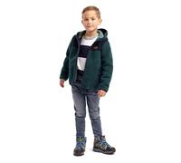 Trespass Kids Teddy Fleece Hoodie Lindenn - Girls Boys Fleece Jacket, Zip Up Fuzzy Teddy Hoodie, Sherpa Autumn Winter Fluffy Outerwear Coat with Pockets