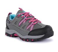 Trespass Kids Walking Shoes Waterproof Low Cut Gillon II Grey in Size - 4