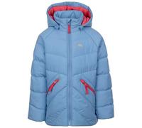 Trespass Kids Water Resistant Jacket Annah - Raincoat For Kids with Detachable Hood, Quilted Detail, Wind Resistant Padded Jacket with Reflective Detail on Back & 2 Zipped Pockets
