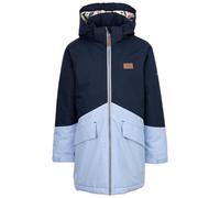 Trespass Kids Waterproof Jacket Oleta - Raincoat For Kids with Removable Hood, Windproof Padded Jacket with Taped Seams, Two Tone Girls Rain Coat with Pockets