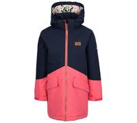 Trespass Kids Waterproof Jacket Oleta - Raincoat For Kids with Removable Hood, Windproof Padded Jacket with Taped Seams, Two Tone Girls Rain Coat with Pockets