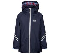 Trespass Kids Waterproof Jacket Valleyfield - Padded Longer Length Waterproof Raincoat for Kids with taped Seams, Detachable Hood, Reflective Detail & 2 Pockets
