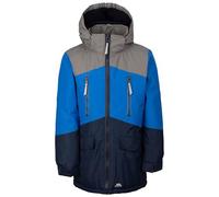 Trespass Kids Waterproof Jacket Westere - Padded Waterproof Raincoat for Kids with Detachable Hood, Taped Seams, 2 Upper Zipped Pockets & 2 Lower Pouch Pockets