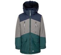 Trespass Kids Waterproof Jacket Westere - Padded Waterproof Raincoat for Kids with Detachable Hood, Taped Seams, 2 Upper Zipped Pockets & 2 Lower Pouch Pockets