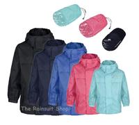 TRESPASS KIDS WATERPROOF PACKAWAY PACKA JACKET CHILDRENS BOYS GIRLS 2-12yrs