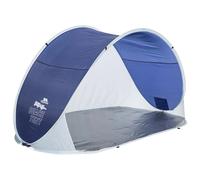 Trespass Pop-Up Beach Tent Kingsbarn – UPF 50, Water-Resistant Floor, 1.25 x 2.4 m