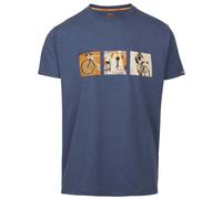 Trespass Mens Casual Printed T-Shirt TP75 Kooten Indigo Tone Marl Size - M