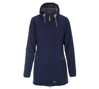Trespass Kristen Longer Length Hooded Waterproof Jacket In Navy Navy XXL