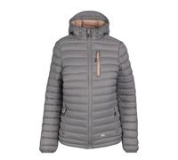 Trespass Lenka Hooded Padded Jacket In Light Grey Light Grey 10