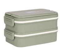 Trespass Lunch Box Double Layer Combo Fork & Spoon Food Storage BPA Free Naru