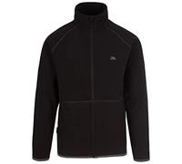 (XL, Black) Trespass Male Fleece Full Front Zip Faxfleet