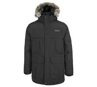 Highland Mens Waterproof Down Parka Jacket Black XS