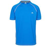 Trespass Men Ethen Quick Dry T-Shirt - Bright Blue Shocking Orange, Small