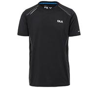 Trespass Men Menzie Quick Dry Antibacterial T-Shirt - Black, 2X-Small
