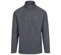 Trespass Mens 1/2 Zip Fleece Keynote - Contrast Trims, Striped Catatonic Microfleece, Anti-Pilling Fabric, Brushed Back Charcoal
