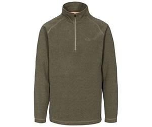 Trespass Mens 1/2 Zip Fleece Keynote - Contrast Trims, Striped Catatonic Microfleece, Anti-Pilling Fabric, Brushed Back