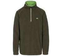 Trespass Mens Fleece Blackford - Casual Microfleece, Half Zip Jumper for Men Olive