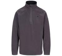 Trespass Mens 1/2 Zip Microfleece Blackford Dark Grey in Size - S
