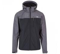 Trespass Mens Abbott Softshell Jacket - Dark Grey Marl - Dark Grey Marl - XS - 95% Polyester/5% Elastane TPU Membrane