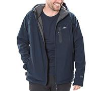 Trespass Men's Accelerator II Waterproof Softshell Jacket with Removable Hood, Navy, 2X-Small
