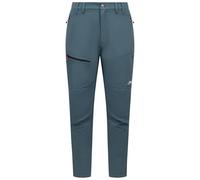 Trespass Mens Adventure Trousers Moordaars - Flat Waistband, Belt Loops, Inner Adjusters, 2 Zip Side Pockets, 1 Zip Cargo Pocket, 2 Back Pockets, Active Stretch, DWR Woven Dark Teal