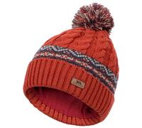 Trespass Men's Fleece Lined Bobble Hat Andrews Red EACH