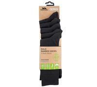 (4/7, Black) Trespass Mens Antibacterial Socks