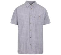 Trespass Mens Basham Woven Shirt (Dark Peacock) - Blue Cotton - Size Medium