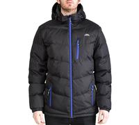 Trespass Blustery, Black, S, Warm Padded Waterproof Winter Jacket with Removable Hood for Men, Small, Black