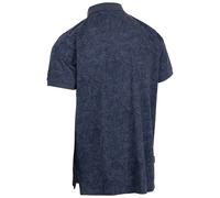 (L, Navy Print) Trespass Mens Casual Button Front Polo Top Cabra