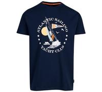 Trespass Mens Casual Fit T-Shirt Printed Design Quickdry Top Cedarf Navy