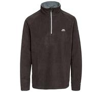 Trespass Mens Casual Fleece Top Blackford - Anti Pilling, 1/2 Zip Neck, Contrast Inner Collar, Contrast Neck Tape, Knitted, 100% Polyester