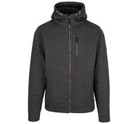 Trespass Mens Casual Jacket Truther - Sherpa Backing, Full Front Zip, 3 Zipped Pockets, Hood, Flat Hem and Cuffs, Woven Shell 66% Polyester 34% Cotton, Lining 100% Polyester