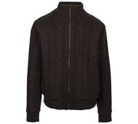 Trespass Mens Casual Top Full Zip Cable Knit with Sherpa Fleece Dipton