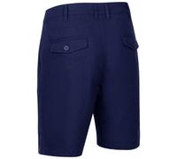 Trespass Mens Casual Linen Blend Shorts Flat Waist with Belt Loops Pockets Leam