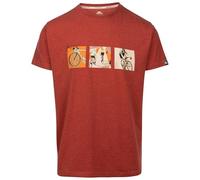 Trespass Mens Casual Printed T-Shirt TP75 Kooten Burnt Sienna Marl Size - M