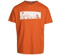 Trespass Mens Nellow Biker T-Shirt, Burnt Orange Marl, Large