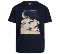 Trespass Mens Casual T-Shirt Short Sleeves and Quickdry with Graphic Sagnay Navy