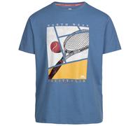 Trespass Mens Casual T-Shirt Short Sleeves and Quickdry with Graphic Serland Denim Blue
