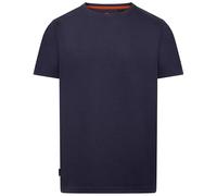 Trespass Mens Casual T-Shirt Vanco - Side Tab, Contrast Neck Binding, Interlock Fabric, 90% Cotton, 10% Viscose Navy