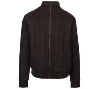 Trespass Mens Casual Top Full Zip Cable Knit with Sherpa Fleece Dipton
