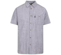 Trespass Mens Casual Woven Shirt Basham - Men's Short Sleeve Cotton Slub Canvas Shirt, Regular Fit Summer Holiday Shirt with Pockets, Button Down Half Sleeve Shirt