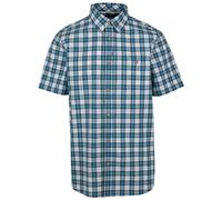 Trespass Mens Casual Yarn Dyed Poplin Button Up Shirt Concealed Pocket Calcutt
