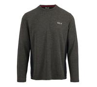 Trespass Mens Charlie Long-Sleeved T-Shirt - Dark Grey Marl - XS - Dark Grey Marl - 85% Polyester/15% Elastane
