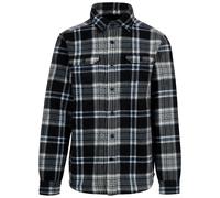 Trespass Mens Checkley Checked Microfleece Shirt - Black - L - Black - 100% Polyester