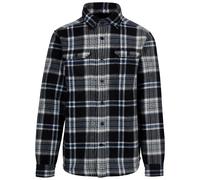 (S, Black) Trespass Mens Checkley Checked Microfleece Shirt
