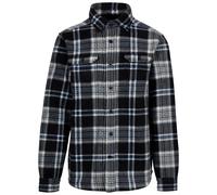 Trespass Men's Checkley Checked Microfleece Shirt in Black | Size: XS Trespass Black XS