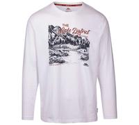 Trespass Mens Chira Printed Long-Sleeved T-Shirt - White - White - M
